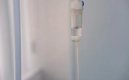 Катетер капельницы крупным планом